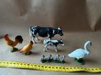 Boerderijdieren (kip en haan, koe en kalf, zwaan), Verzamelen, Poppenhuizen en Toebehoren, Ophalen, Zo goed als nieuw, Decoratie