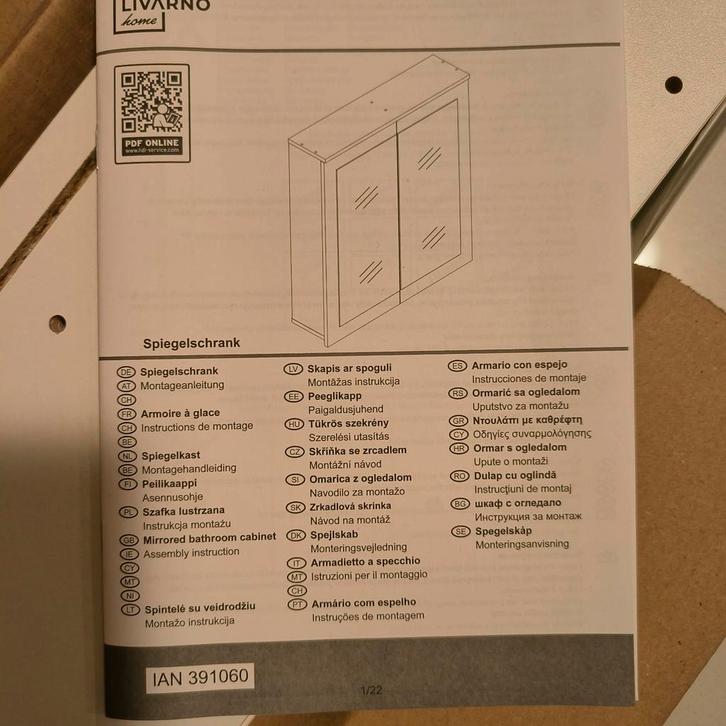 Spiegelkast Badkamer, Huis en Inrichting, Badkamer | Badkamermeubels, Nieuw, Spiegelkast, Minder dan 100 cm, 50 tot 100 cm, Minder dan 25 cm