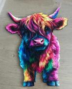 Houten Puzzel Highland Cow 24x20cm, Hobby en Vrije tijd, Denksport en Puzzels, Ophalen of Verzenden, Zo goed als nieuw, Legpuzzel