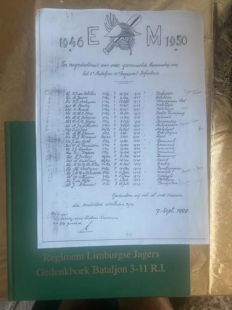 Regiment Limburgse Jagers Gedenkboek Bataljon 3-11 R.I., Boeken, Oorlog en Militair, Zo goed als nieuw, Landmacht, 1945 tot heden