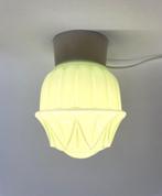 Thabur plafondlamp plafonnière jaren '40-'50 vintage, Ophalen of Verzenden, Gebruikt, Glas, Art Deco