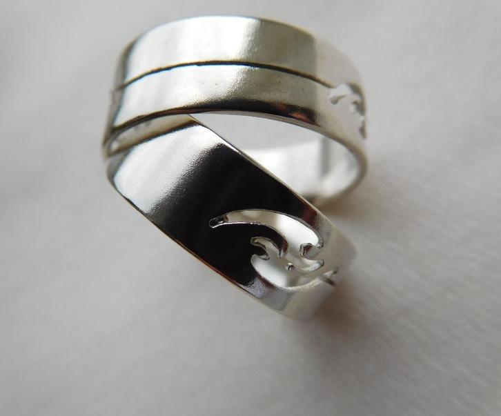 Twee ringen van Tibetaans zilver (H92746), Sieraden, Tassen en Uiterlijk, Ringen, Nieuw, 18 tot 19, Ophalen of Verzenden