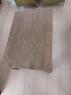 Massief eiken salontafel, 80 x 120 cm, bruin i.z.g.st, Ophalen, Gebruikt, Eikenhout