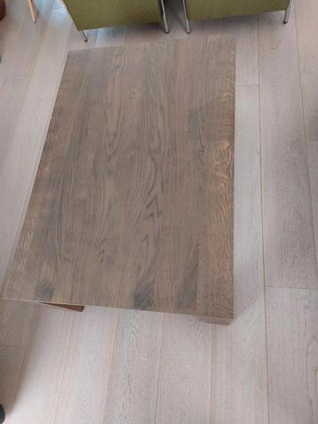 Massief eiken salontafel, 80 x 120 cm, bruin i.z.g.st beschikbaar voor biedingen