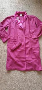 FUCHSIA ROZE DAMES BADJAS FLEECE MET SATIJN MAAT L, Ophalen of Verzenden, Nieuw, Maat 38/40 (M)