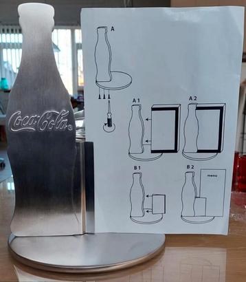 Originele, RVS, menukaart houders van Coca-Cola  beschikbaar voor biedingen