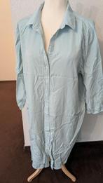 Mintgroene overhemd jurk - Norah - 44, Kleding | Dames, Jurken, Verzenden, Maat 42/44 (L), Zo goed als nieuw, Knielengte
