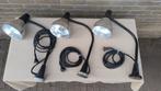 3 x Velux machinelamp met magneet voet., Ophalen, Gebruikt, Vintage - industrieel, Minder dan 50 cm