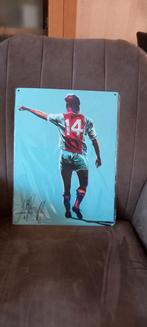 Johan Cruyff ajax blikken bord 30x40 cm, Verzamelen, Ophalen of Verzenden, Nieuw, Ajax, Overige typen
