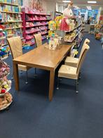 GRATIS eettafel met stoelen, Ophalen, Gebruikt, 50 tot 100 cm, 150 tot 200 cm