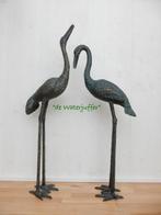 106* Set bronzen kraanvogels (Boven €75 geen verzendkosten), Ophalen of Verzenden, Nieuw, Overige materialen, Dierenbeeld