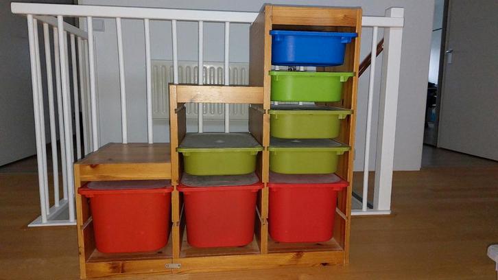 IKEA Houten Kast/Commode met Opbergbakken, Kinderen en Baby's, Kinderkamer | Commodes en Kasten, Gebruikt, Kast, Minder dan 90 cm