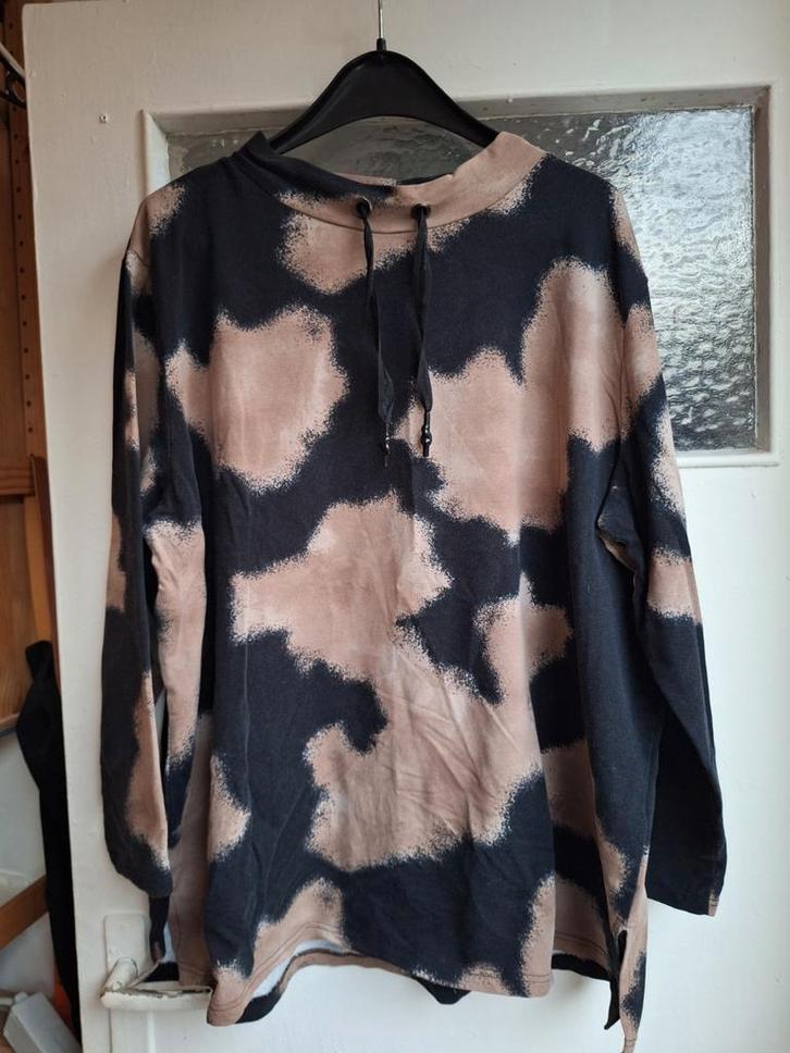 Doris Streich Trui maat 52 zwart beige, Kleding | Dames, Truien en Vesten, Zo goed als nieuw, Maat 46/48 (XL) of groter, Zwart