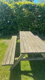 Picknick tafels 2x, Ophalen, Gebruikt, Rechthoekig, Hout