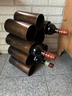 Industrieel Metalen Wijnrek, 5 tot 15 flessen, Ophalen of Verzenden, Zo goed als nieuw, Metaal