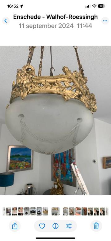 Antieke lamp voor de liefhebber beschikbaar voor biedingen