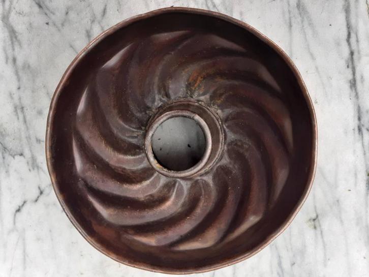 (5) Vintage koperen tulband cake bakvorm puddingvorm, Antiek en Kunst, Antiek | Keukenbenodigdheden, Ophalen of Verzenden