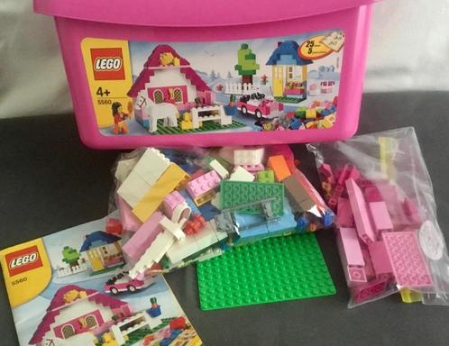 Lego Classic Grote roze stenendoos - 5560 + extra's, Kinderen en Baby's, Speelgoed | Duplo en Lego, Zo goed als nieuw, Lego, Complete set