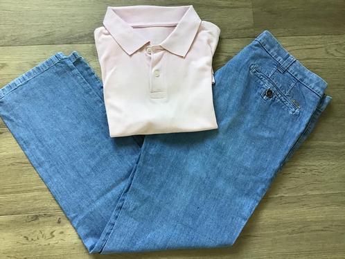 MEYER!Lúxe Jeans 48& Roze Polo.Stijlvol.Sámen:, Kleding | Heren, Heren-kledingpakketten, Zo goed als nieuw, Maat 48/50 (M), Ophalen of Verzenden