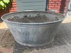 Grote zinken teil vintage, Tuin en Terras, Bloembakken en Plantenbakken, Ophalen, Gebruikt, Metaal, Tuin