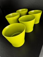 Bloempotten Papaja lime Ikea 14 cm en 12 cm, Rond, Ophalen of Verzenden, Zo goed als nieuw, Minder dan 25 cm