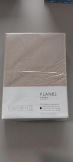 Romanette Flanel Laken kleur Taupe Lits jumeaux, Overige kleuren, Overige maten, Overige typen, Nieuw