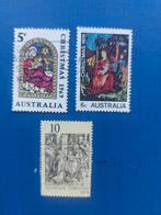 Postzegel Australie 1969 70 en 74 3 kerstzegels 30-11, Postzegels en Munten, Postzegels | Oceanië, Verzenden, Gestempeld