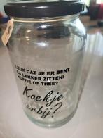 Gratis koekjes pot, Huis en Inrichting, Keuken | Servies, Ophalen, Gebruikt, Glas, Overige typen