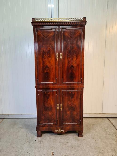 Kast, linnenkastje, ééndeurs kast, Louis XVI, Mahonie, Antiek en Kunst, Antiek | Meubels | Kasten, Ophalen