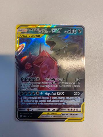 Sableye and Tyranitar GX tag team beschikbaar voor biedingen
