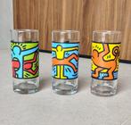 Set Keith Haring drinkglazen, Huis en Inrichting, Ophalen, Zo goed als nieuw, Overige stijlen