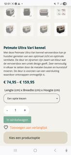 Petmate Ultra Vari kennel in goede staat grootste maat, Ophalen, Gebruikt
