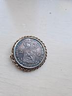 Zilveren Rijksdaalder 1850 - Kettinghanger, Zilver, Ophalen of Verzenden, Losse munt, 2½ gulden