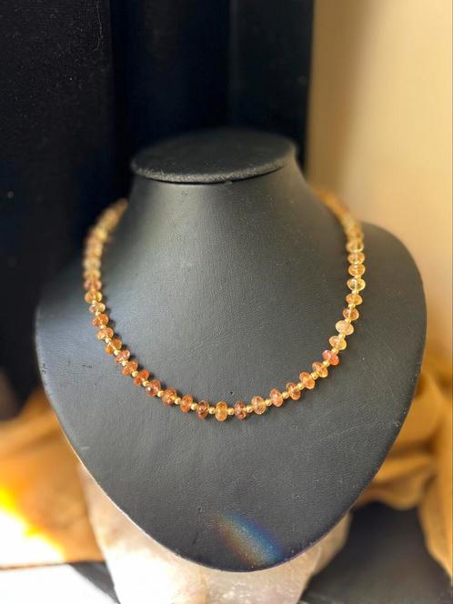 Goudtopaas imperial topaas geluk beschermt zeldzaam uniek, Sieraden, Tassen en Uiterlijk, Kettingen, Nieuw, Zilver, Goud, Met edelsteen