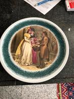 Bord porseleinen handdecorated royal schwabap made in enter-, Antiek en Kunst, Ophalen of Verzenden