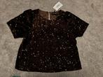 Guts & Gusto shirt/top met pailletten!, Maat 38/40 (M), Nieuw, Ophalen of Verzenden, Bruin