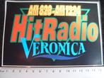 sticker HitRadio Veronica logo am 828 - am 1224 Hit Radio, Verzenden, Zo goed als nieuw, Film, Tv of Omroep