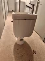 Toilet met wasbak, Ophalen, Gebruikt, Chroom, Toilet