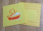 C. Zwitsal baby wenskaart met envelop baby in bad, Diversen, Ophalen of Verzenden, Zo goed als nieuw