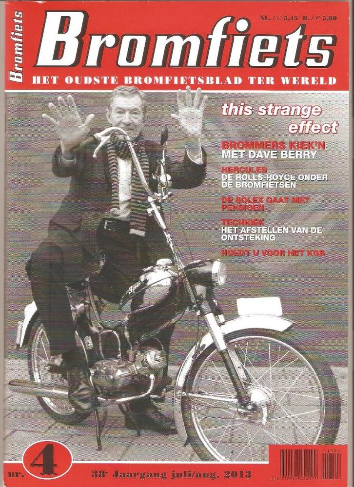 Bromfiets 4-2013:  Hercules – Solex - Gazelle, Boeken, Tijdschriften en Kranten, Zo goed als nieuw, Sport en Vrije tijd, Ophalen of Verzenden
