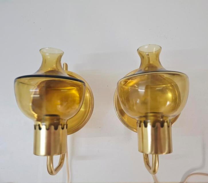 ÖIA Sweden Model 76 wandlampen Setprijs mid century, Huis en Inrichting, Lampen | Wandlampen, Zo goed als nieuw, Ophalen of Verzenden
