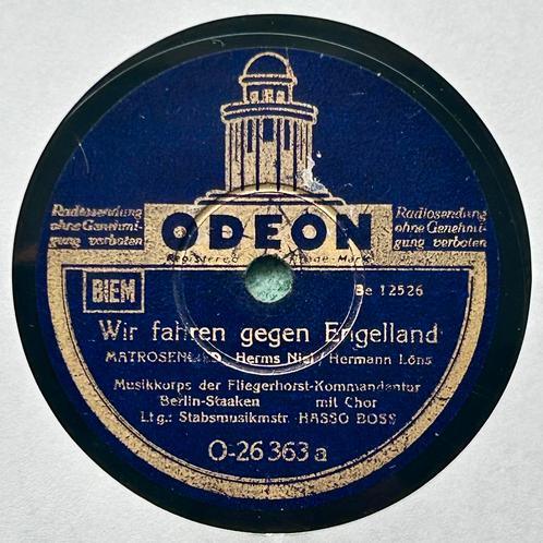 Wir fahren gegen Engelland - gezongen mars NS - 78 toeren, Verzamelen, Militaria | Tweede Wereldoorlog, Overige soorten, Overige typen