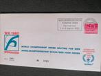 Eerste dag envelop WK 1980 Heerenveen, Postzegels en Munten, Ophalen of Verzenden, Nederland