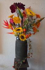 Prachtig boeket, bloemstuk met kunstbloemen, Ophalen of Verzenden, Zo goed als nieuw, Binnen