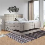 Boxspring Elektrisch Beige, Beige, Ophalen of Verzenden, 180 cm, Nieuw