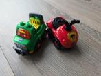 2 toet toet auto's Jimmy jeep en Quinten quad, Ophalen of Verzenden, Zo goed als nieuw