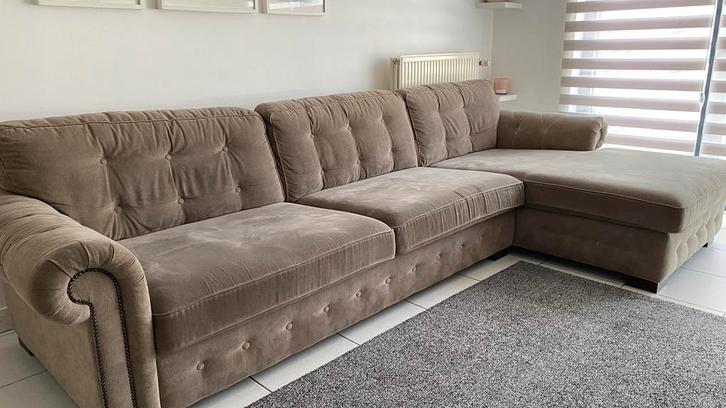 Mooie Hoekbank / Bankstel te koop!, Huis en Inrichting, Banken | Bankstellen, Gebruikt, Hoekbank, Vierpersoons of meer, 300 cm of meer