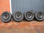 Winterbanden op stalen velg 4x100  Opel en Fiat, Auto-onderdelen, Banden en Velgen, Ophalen, Gebruikt, 15 inch, Band(en)