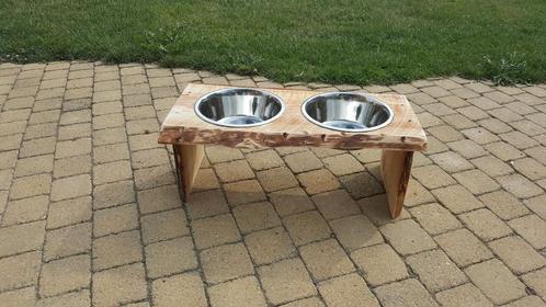 Honden/katten voerbak houder douglas, Dieren en Toebehoren, Hondenvoerbakken en Drinkbakken, Ophalen of Verzenden