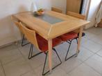 keukentafel met stoelen, Huis en Inrichting, Ophalen, Minder dan 50 cm, Gebruikt, 100 tot 150 cm